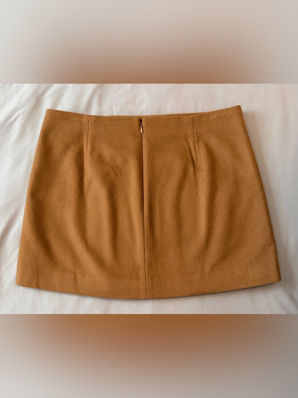 J.Crew Collection Mario Bellucci Wool Cashmere Mini Skirt Brown 12 - Picture 4 of 10